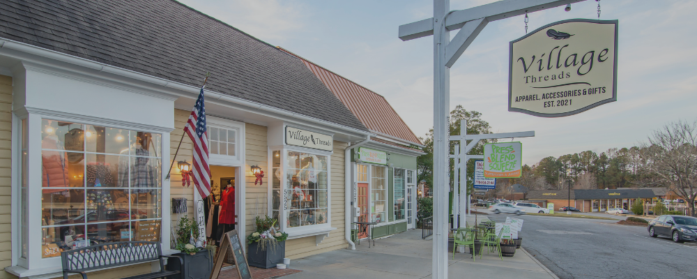Village Threads storefront at Dunwoody Village